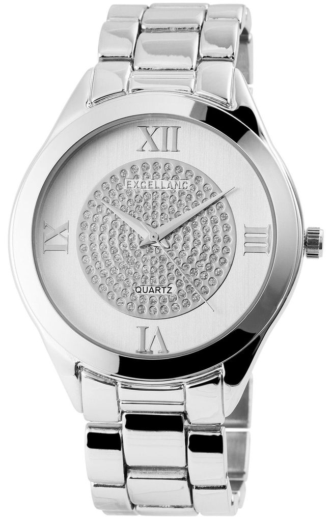 Excellanc Damenuhr mit Metallarmband Produktbild 
