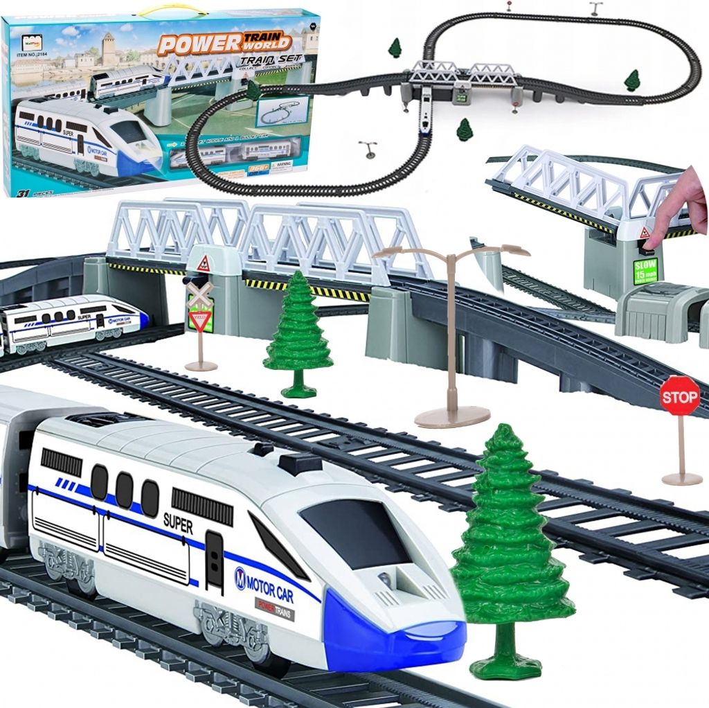 MalPlay : Train électrique avec wagons | 366 cm | Jouet de Image du produit 