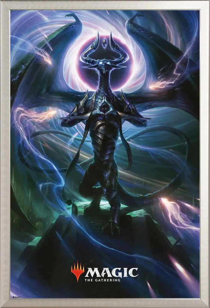 Cornice Argento Shinsuke Maxi e Poster MTG - Arredamento Gaming Luxury