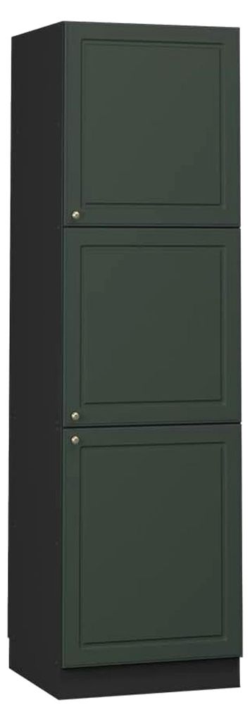 Herdumbauschrank Fame-Line, Grün-Gold Landhaus, 60 cm, zur Kombination mit weiteren Modulen der Fame-Line Serie