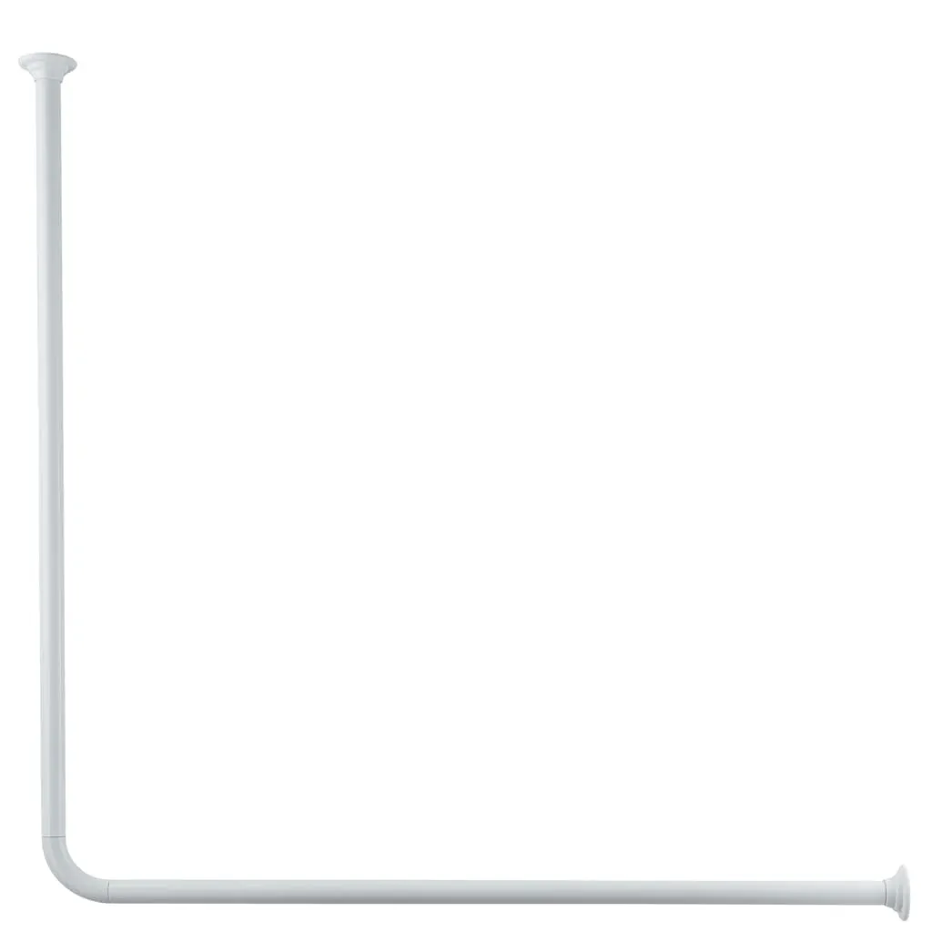 Bastone Doccia Angolare Kleine Wolke 90x90cm - Bianco Antiruggine