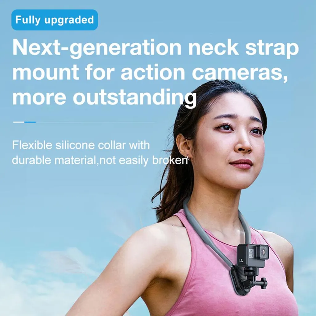 Solution Vidéo Mains Libres : Support de Cou Antichoc pour Smartphone POV