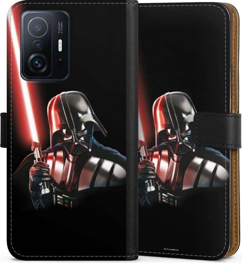 DeinDesign Klapphülle für Xiaomi 11T 5G Handytasche Lederhülle Tasche Darth Vader Fanartikel Star Wars