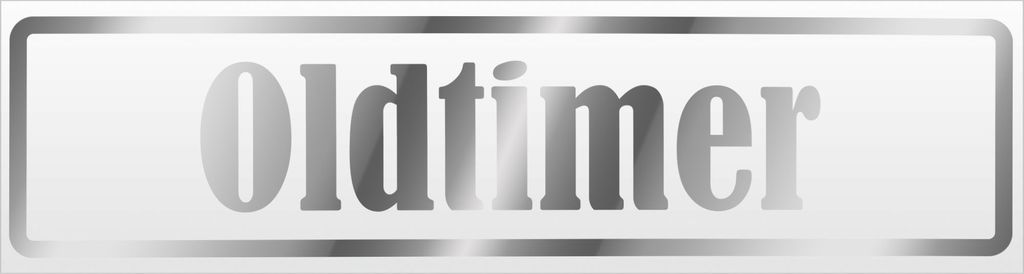 Kiwistar Oldtimer Magnetschild Schild magnetisch - 60cm Chrom - Magnetfolie für Auto PKW Kfz