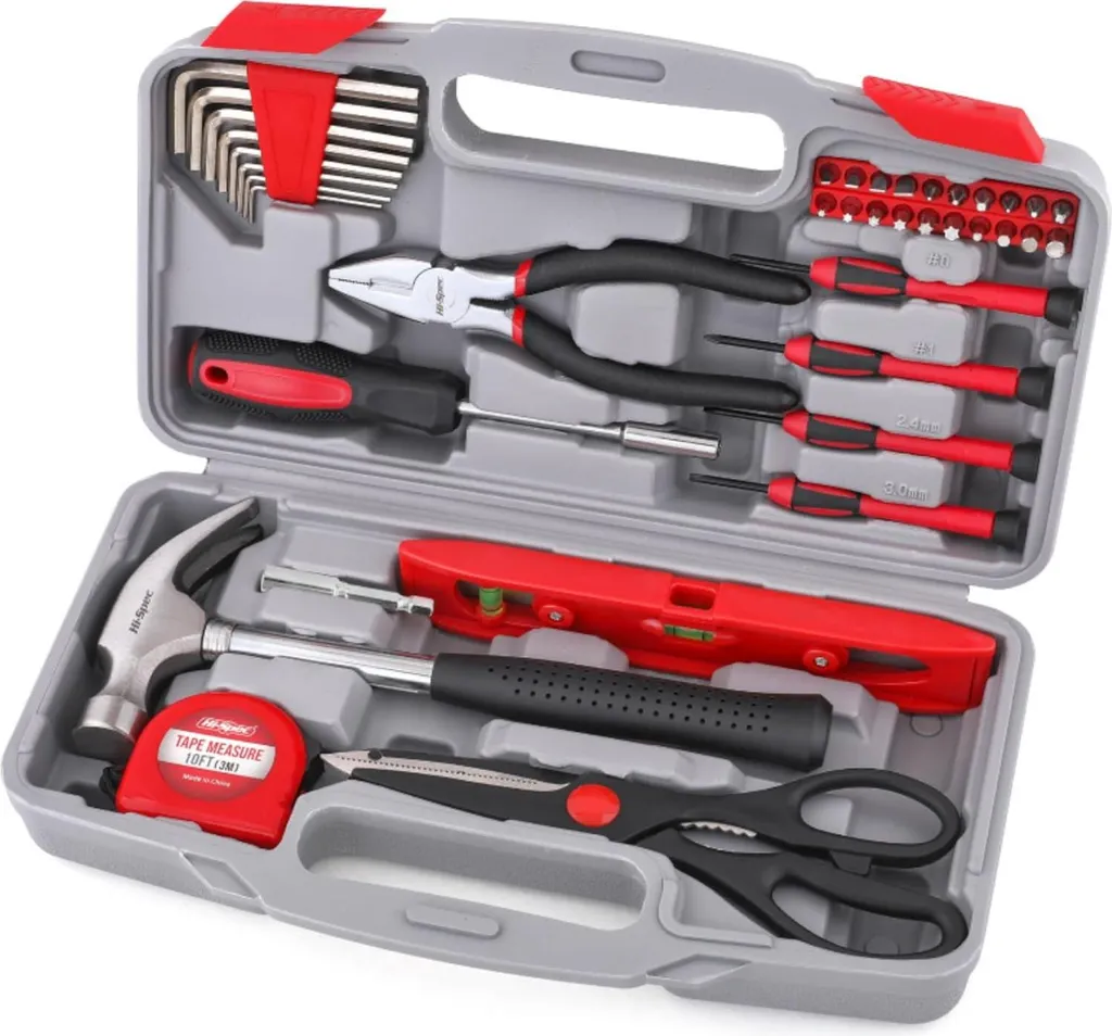 Set de 39 Outils à Main Maison & Bureau - Mallette Compacte de Réparation