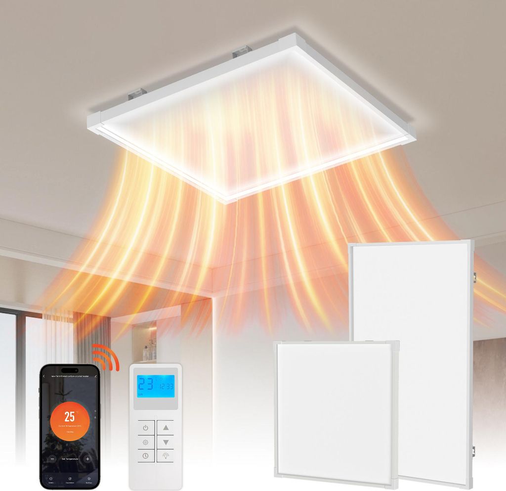 Jayseuw Infrarotheizung mit Thermostat, 360 Watt Produktbild 