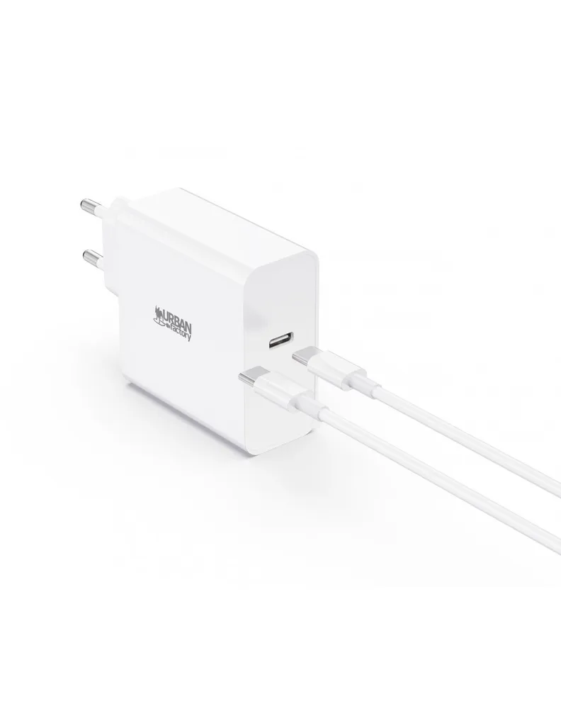 Urban Factory Intérieur Blanc Poudré Housse pour Ordinateur 14 Pouces