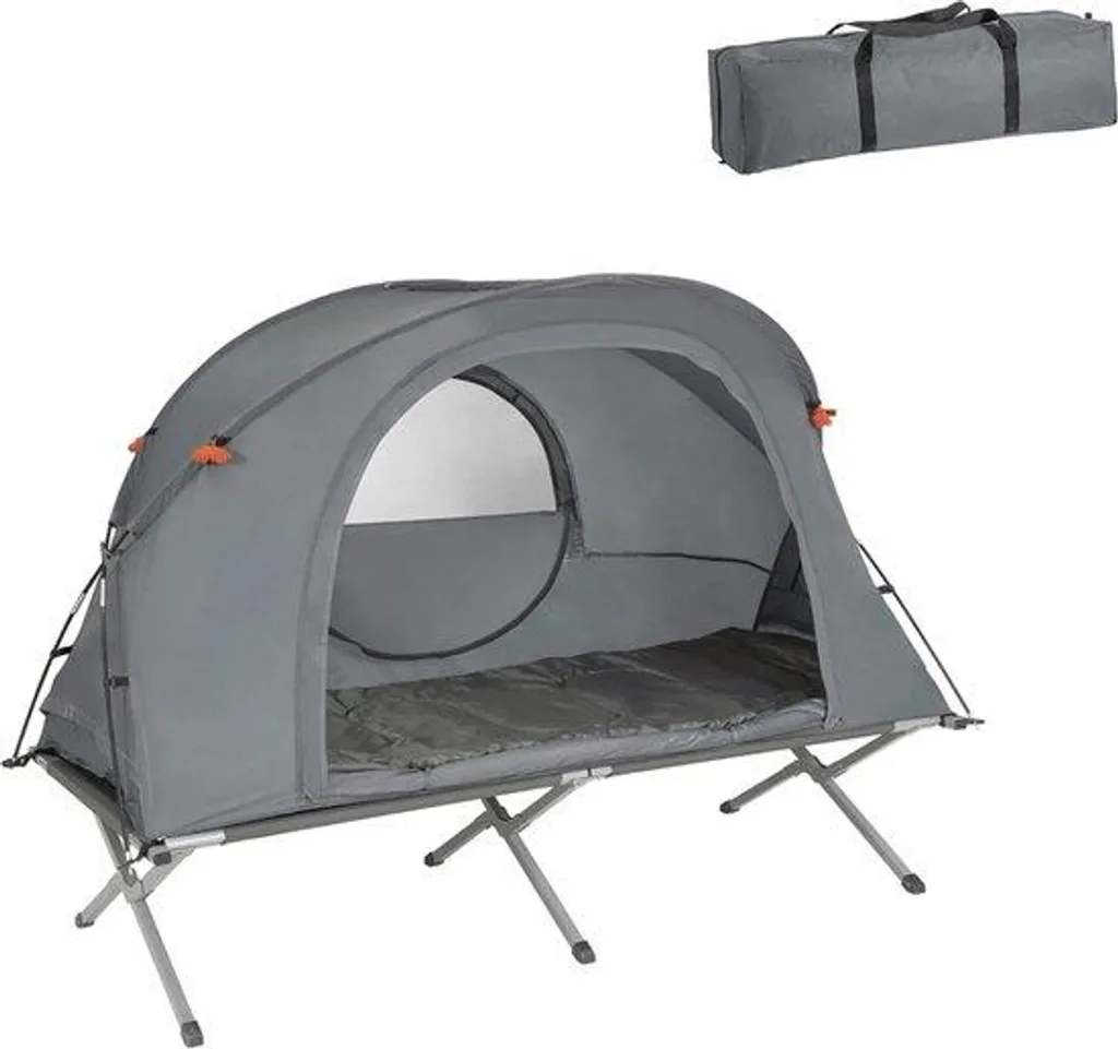 Tente gonflable 4 en 1 spacieuse 194 x 157 cm avec matelas de sol intégré