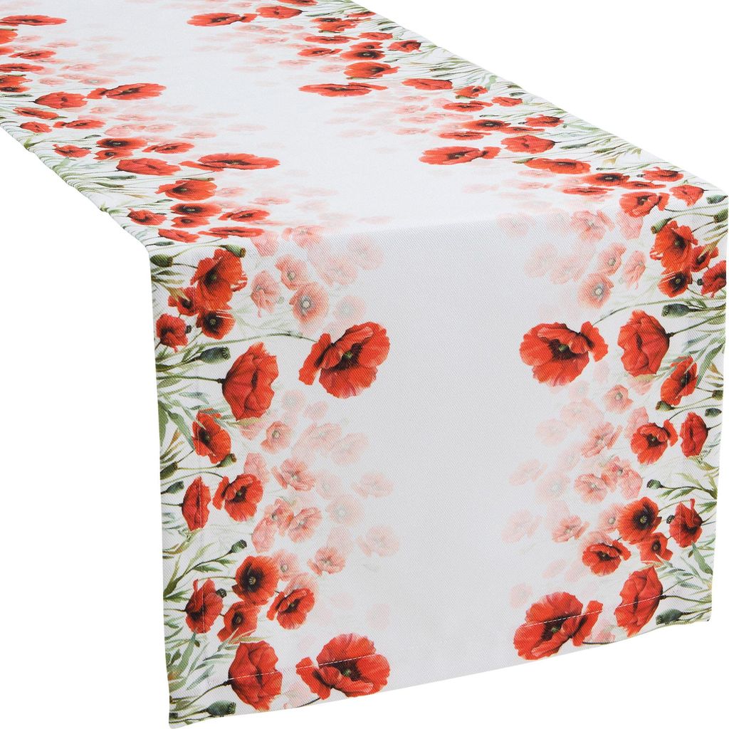 Erwin Müller Tischläufer abgepasst rot 40x100 cm