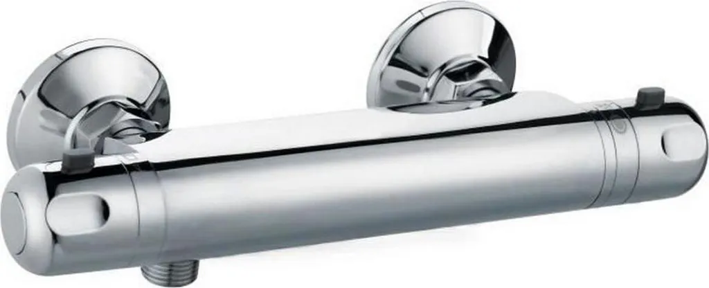 Mélangeur de douche mural Volga 2 Rousseau en laiton gris entraxe 15 cm
