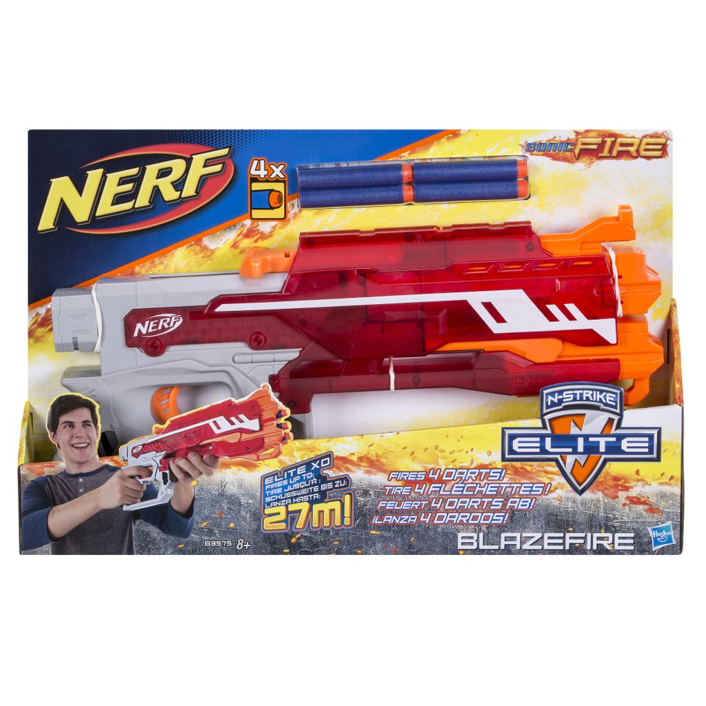 NERF N-Strike Blazefire Spielzeugpistole mit 27m Reichweite Produktbild 