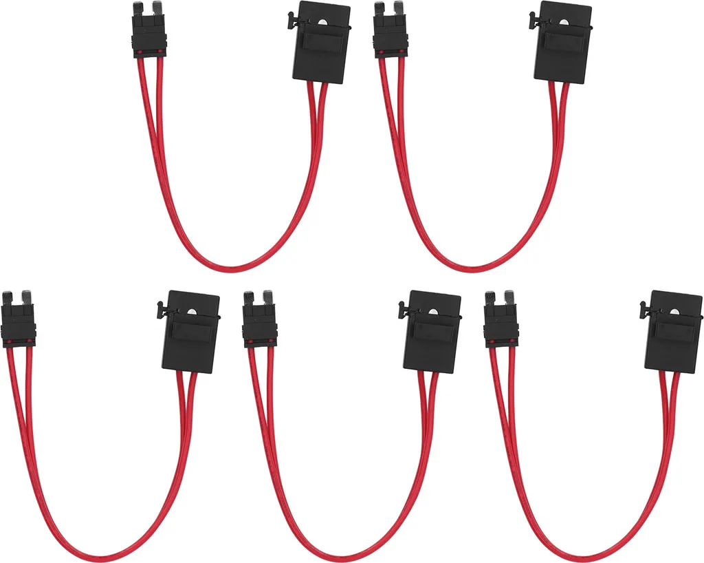 5x Portafusibili Auto Mini ATM 20A 16AWG - Prolunga per Fusibili ACT M