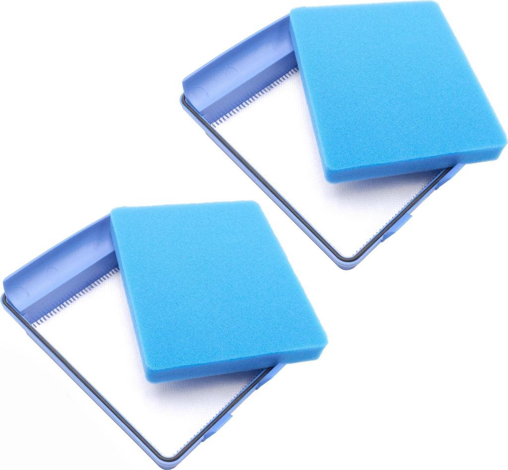 vhbw 2x Schaumstoff-Filter, 2x Gewebefilter kompatibel mit Philips PowerPro Ultimate FC9932, FC9924, FC9924/07, FC9932/07, FC9932/09 Staubsauger