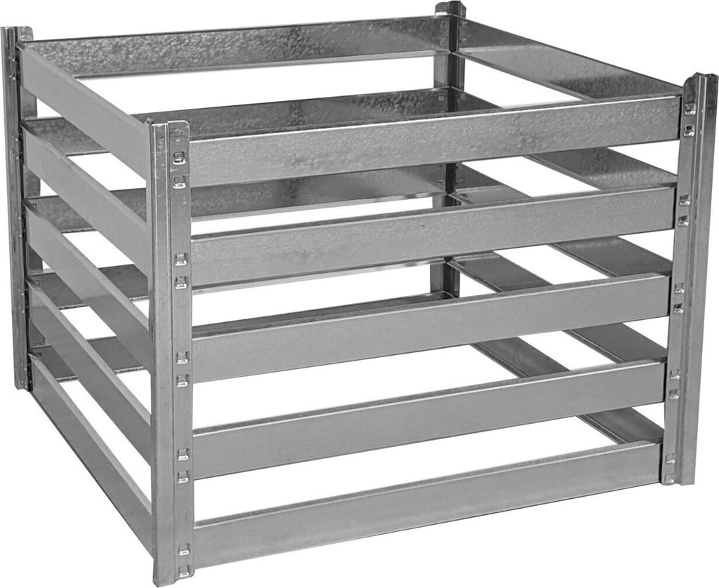 osoltus "osoltus Metall Komposter verzinkt 93 x 93 x 70cm / 550 Liter"