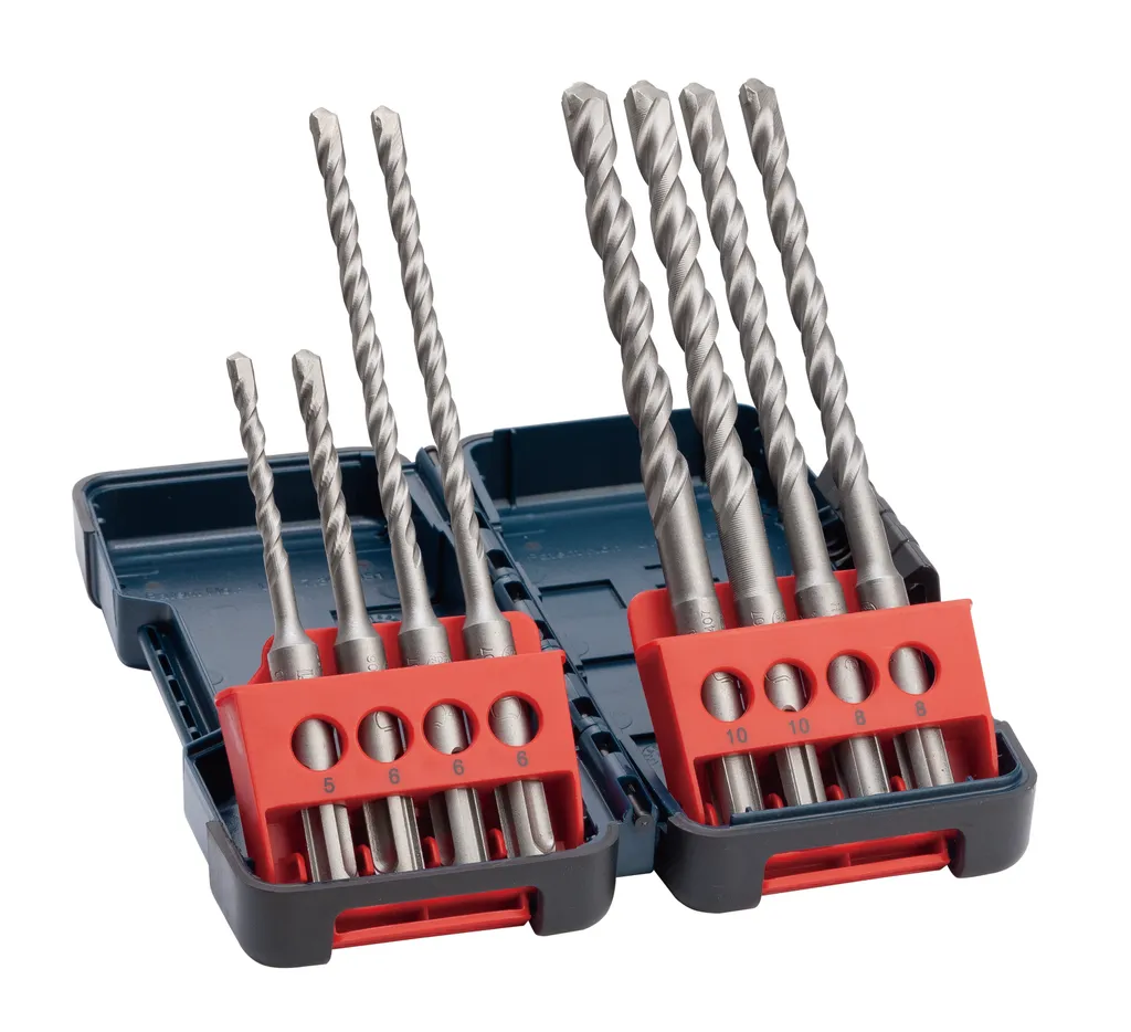 Kit 8 Punte Bosch 2607019903 SDS-plus-3 per Perforazione Calcestruzzo