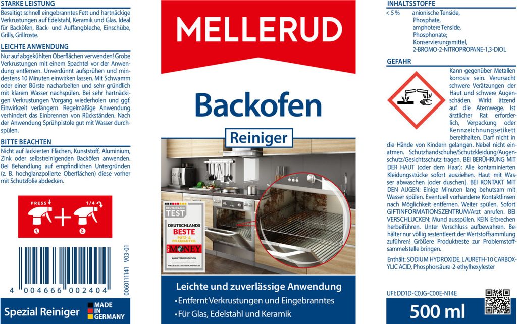 Backofen Reiniger 0,5 l Produktbild 5