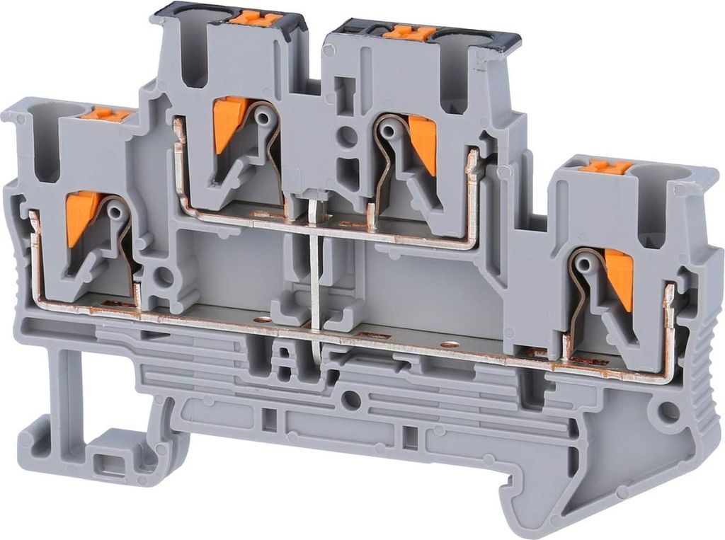 Phoenix Contact Doppelstockklemme PTTB 2,5 PV mit Potenzialverbinder, Push-In-Anschluss Nennspannung 500V Kurzzeitstrom