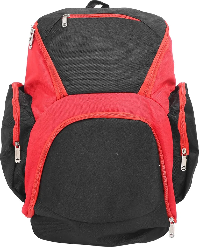 Sac à dos pour entraînement de basket et volley-ball noir rouge mixte