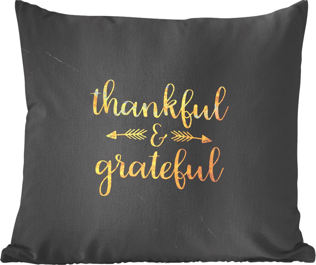 MuchoWow Zierkissen Sofakissen Wohnzimmer Dekokissen 45x45 cm Zitat - Sprichwörter - Gold - Marmor - Schlafpolster - Polster für das Sofa
