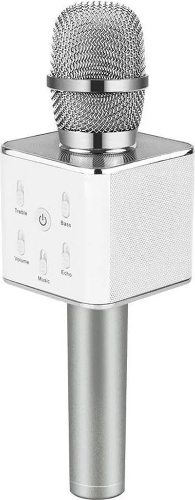 Microphone karaoké sans fil Eljet Performance argent à autonomie longue