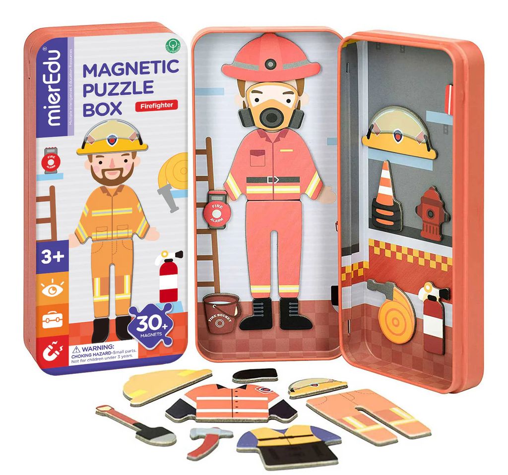 Puzzle magnetico da viaggio - Pompiere Immagine del prodotto 