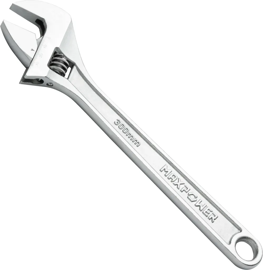 Chiave regolabile MAXPOWER da 300 mm, chiave professionale ad alte prestazioni con ampia apertura, acciaio Cr-V di alta qualità - max. 37
