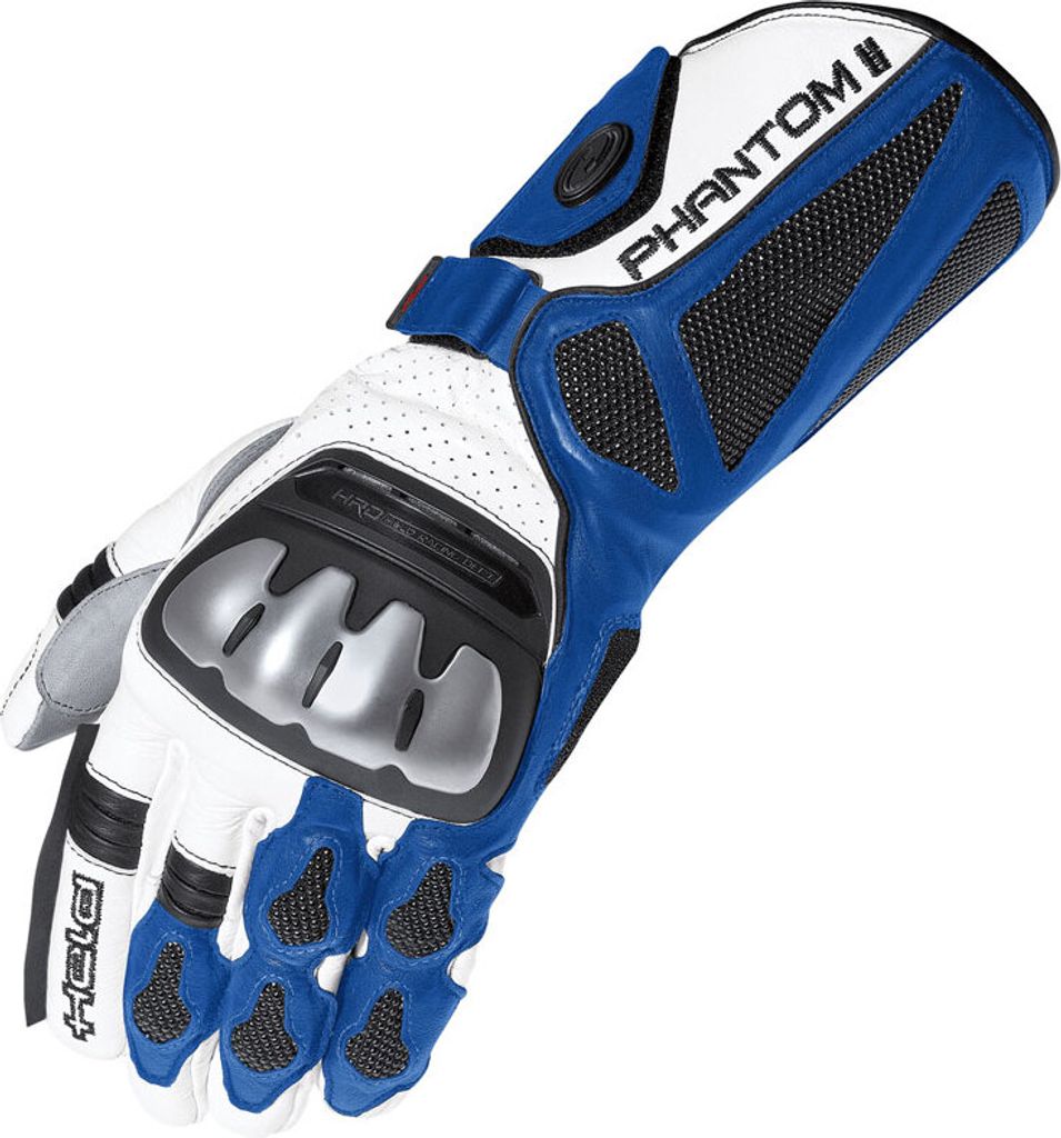 Held Phantom II Motorrad Handschuhe, weiß/blau, 6,5 (XS)