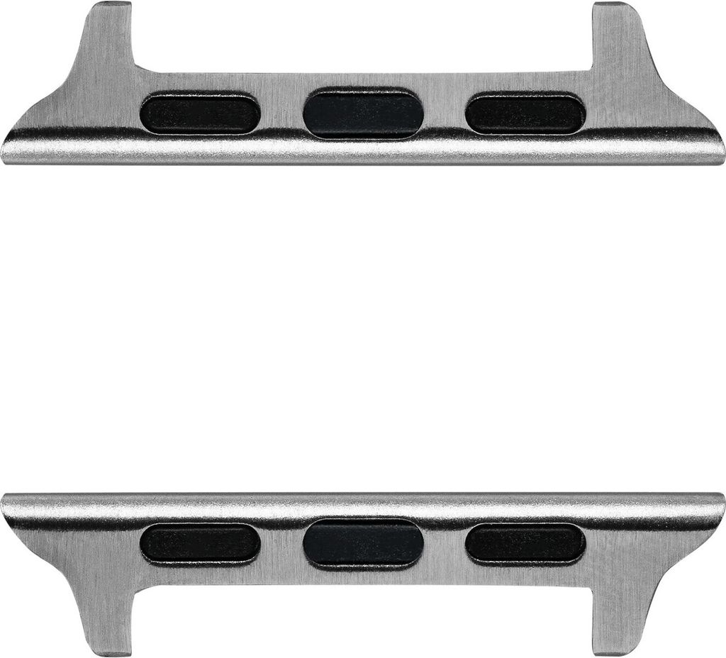 2x Artwizz WatchBand Adapter für Apple Watch [49mm] 9 8 7 [45mm] SE 6 5 4 [44mm] 3 2 1 [42mm] - Armband Edelstahl Verbindung - Silber