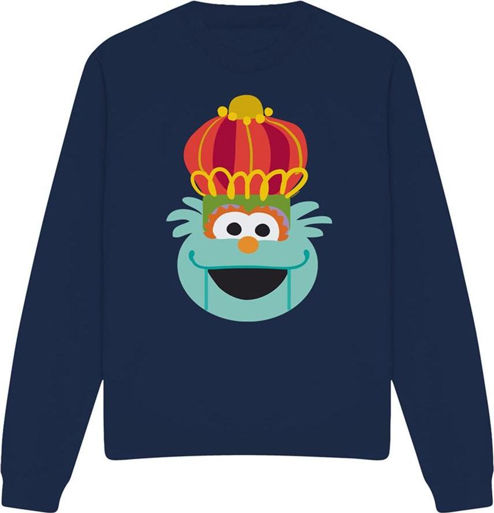 Sesame Street - Sweatshirt für Herren/Damen Uni, weihnachtliches Design TV26690 (XL) (Marine)