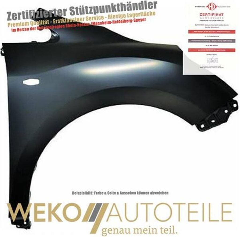 Kotflügel rechts DIEDERICHS 6619406 für TOYOTA