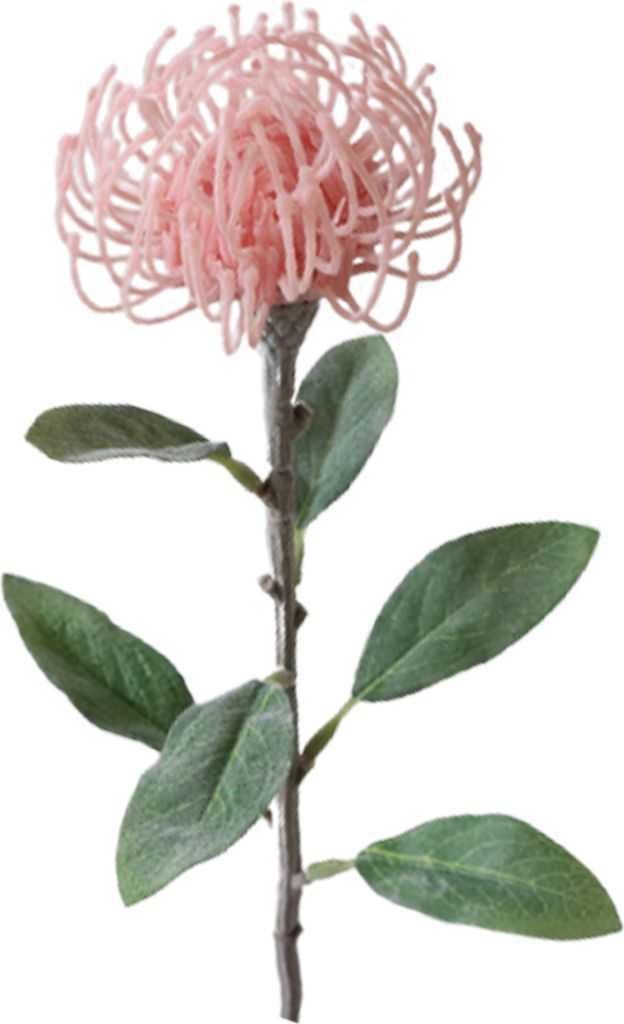 künstliche Blume schön aussehend lebendige farbenfrohe Einkopfhordera künstliche Blume Hochzeit Ornament für Zuhause-Rosa