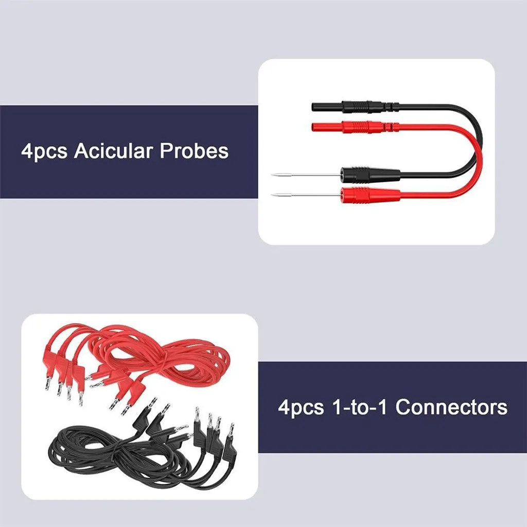 Mallette de 92 accessoires de test pour multimètre et câbles de diagnostic - 4