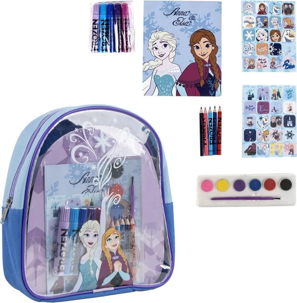 Zaino Disney Frozen da Colorare per Bambini | Regalo Creativo Elsa e Anna