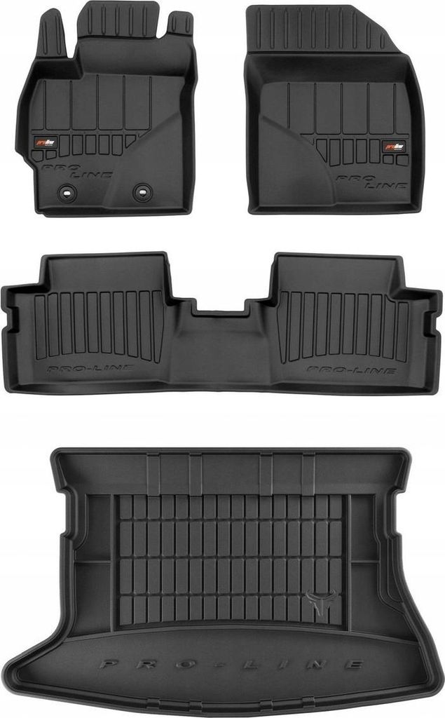 SET 3D Gummimatten Toyota Auris 1 HB 2006-2012