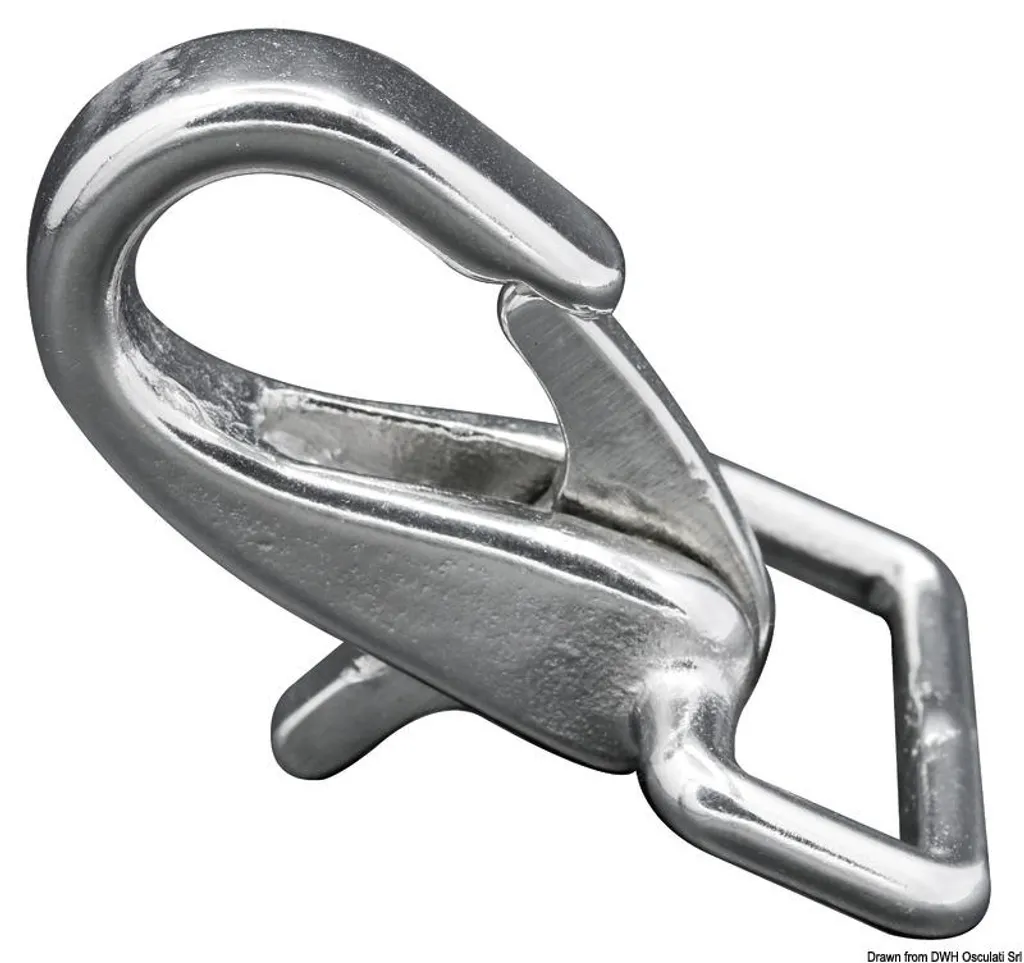 Lot de 10 mousquetons à loquet 30mm en acier VA pour sangle et bagagerie