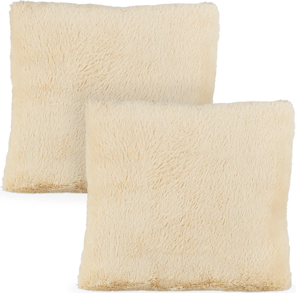 Coussins Moelleux de Salon Garnis pour Canapé et Fauteuil Relaxdays Gris