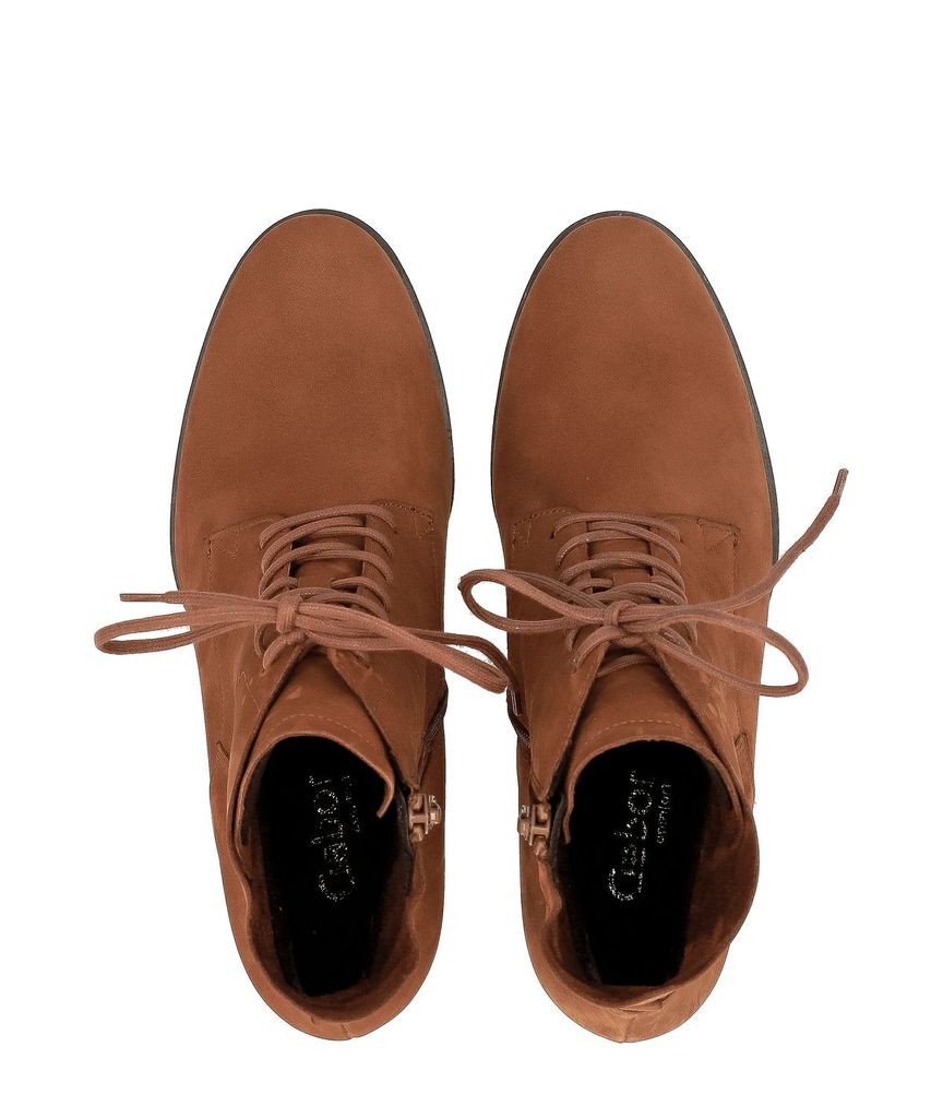 Gabor Comfort Basic Stiefeletten in Übergrößen Braun 76.605.35 große Damenschuhe