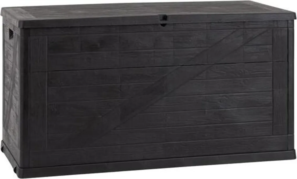 Baule da Giardino Toomax WOOD 420L Grafite - Contenitore Esterno 120x46x63