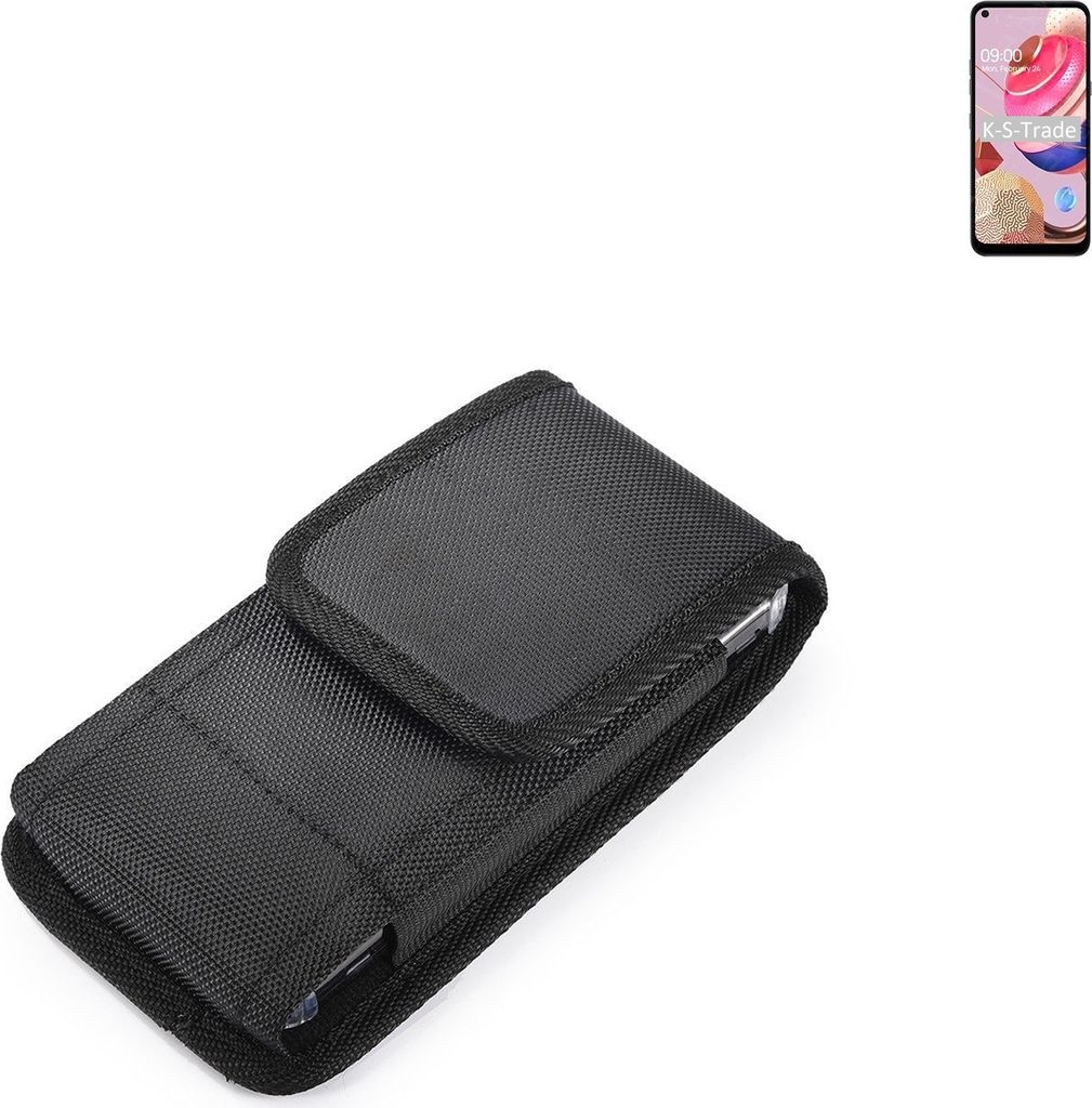 Holster Gürteltasche kompatibel mit LG Electronics K51S Holster Gürtel Tasche wasserabweisend Handy Hülle Schutz Hülle Outdoor schwarz K-S-Trade