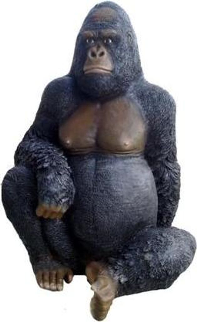 Schöner abstrakter Designer-Skulpturaffe, Figurenhöhe 110 cm.