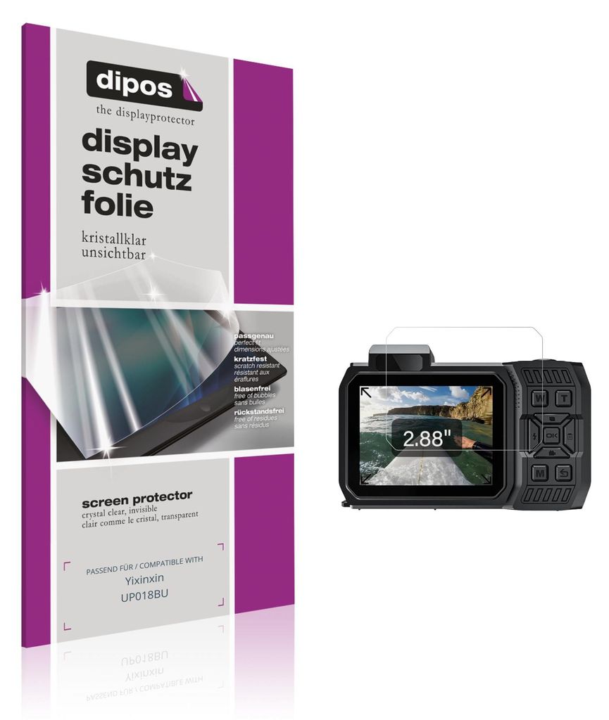 4x Schutzfolie für Yixinxin UP018BU klar Displayschutzfolie Folie Display Schutz dipos
