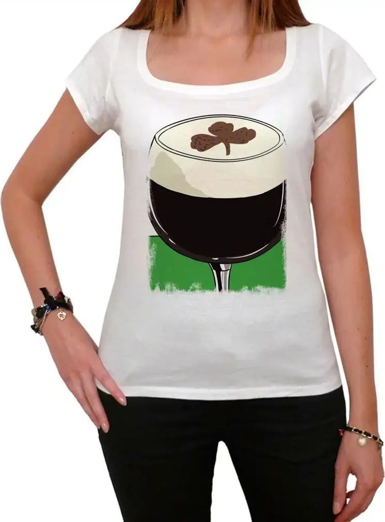 Damen Grafik T-Shirt St Patrick's Day Bier – Saint Patrick's Day Beer – Öko-Verantwortlich Vintage Jahrgang Kurzarm Lustige Druck Geburtstag G...