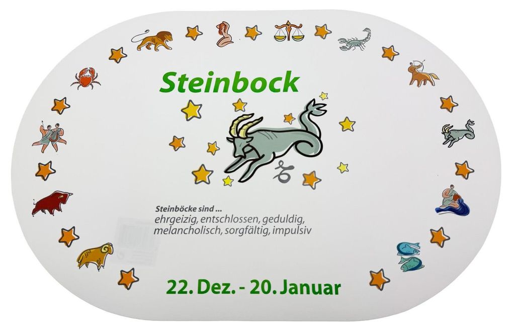 Platzmatte, Sternzeichen Steinbock Produktbild 