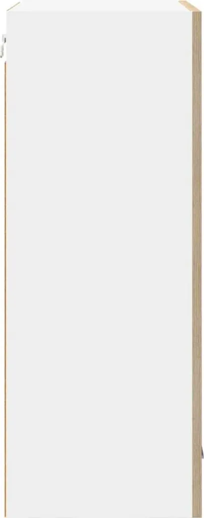 SYFAX Armadio a Muro 50 x 31 x 80 cm - Rovere Sonoma e Bianco - 7