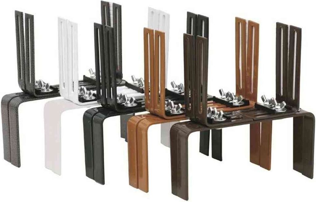 Support pour caissettes à fleurs en H, anthracite Image du produit 