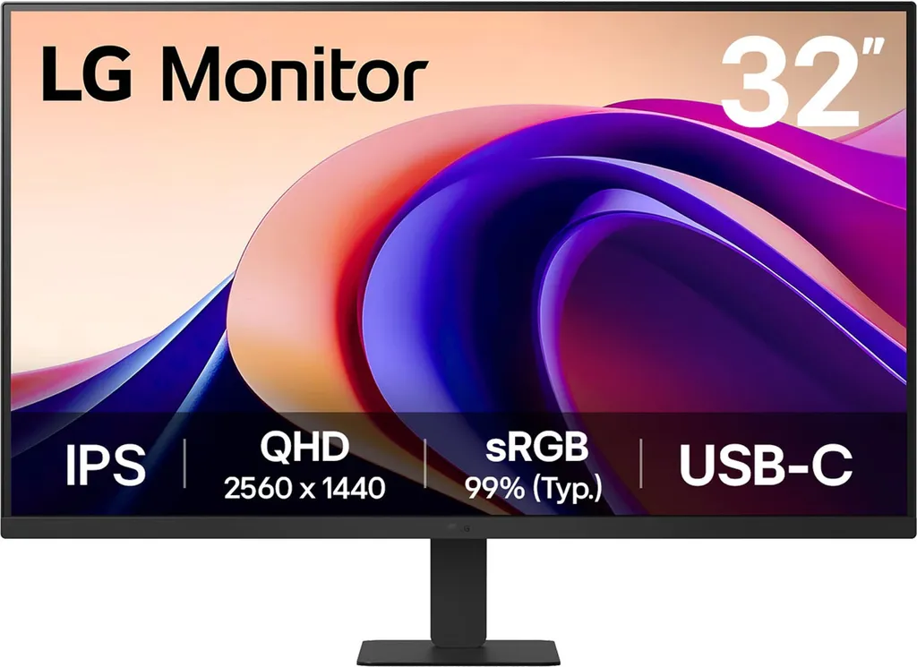 LG 32U631A-B, LED-Monitor, (QHD, IPS, HDMI, USB-C)