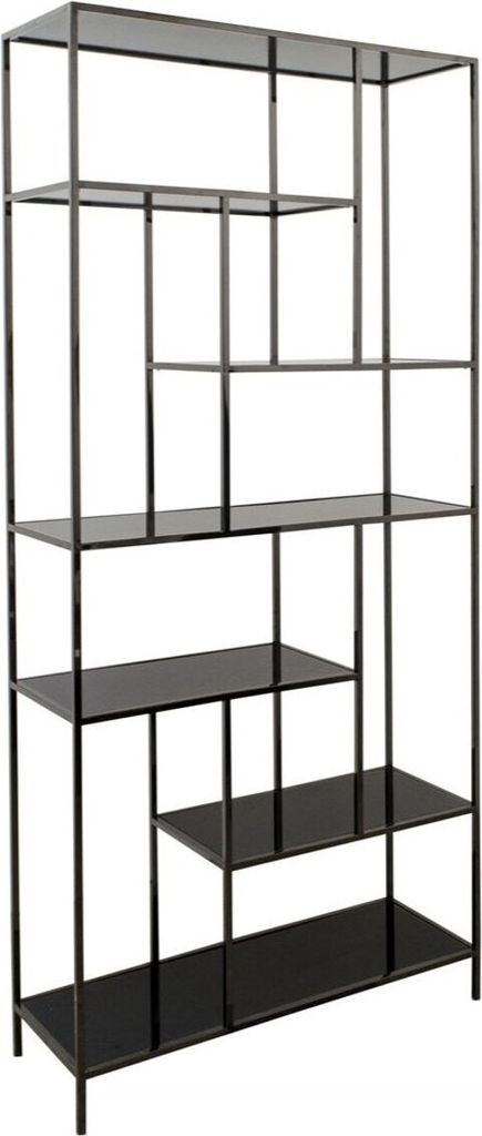 Casa Padrino Luxus Wohnzimmerschrank 98 x 35 x H. 210 cm - Designer Wohnzmimmermöbel