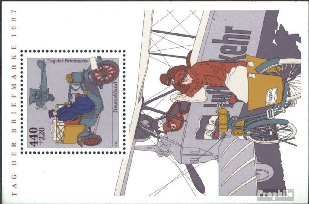 Briefmarken BRD (BR.Deutschland) 1997 Mi Block41 (kompl.Ausgabe) gestempelt Blockausgabe: Tag der Briefmarke Bl.41