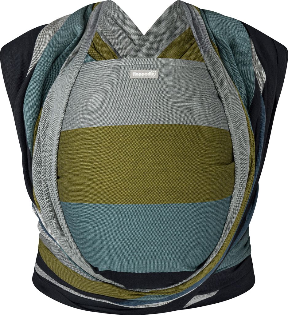 HOPPEDIZ Babytragetuch Gewebtes Tragetuch ab Geburt bis ins Kleinkind-Alter, 100 % Baumwolle Aberdeen 4,60 m x 0,70 m