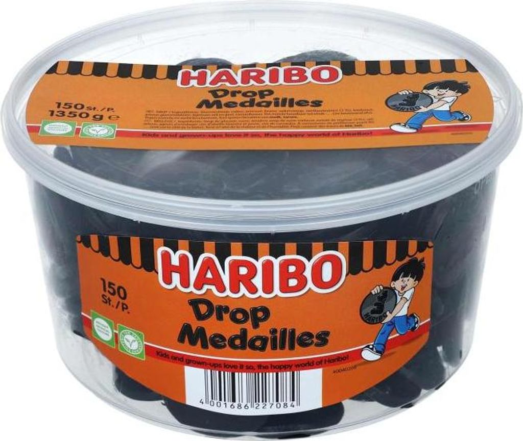Haribo Drop Medailles vegetarisch 150er Produktbild 